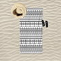 Mijölnir Toalla de playa Baskili - Blanco y negro